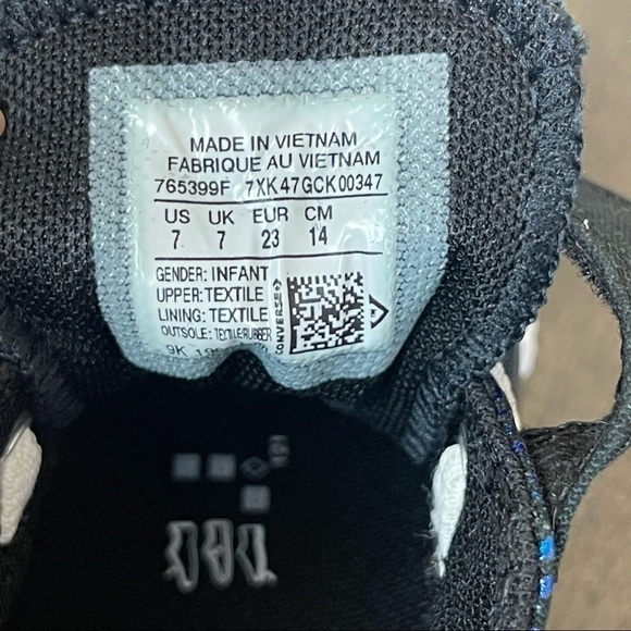 Converse 1V Ox “All of the Stars” Sneaker Size 7 Infant - Picture 10 of 10